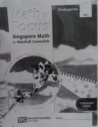 Image of Math in Focus: Singapore Math - Kindergarten A, Part 1 (Copy)